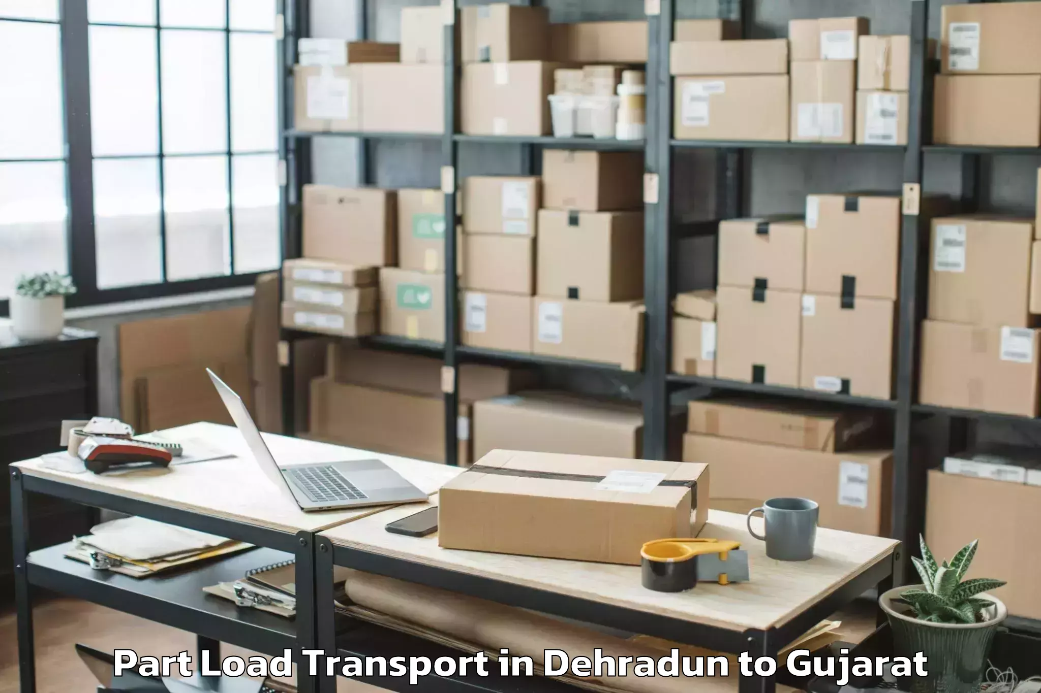 Efficient Dehradun to Khambha Part Load Transport